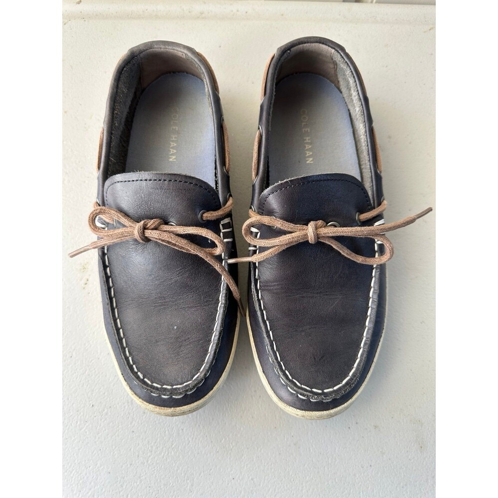 Cole Haan Men's Pinch Roadtrip Camp MOC Leather Penny Loafer Boat Shoe 7.5 - Picture 2 of 7